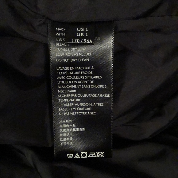 NWT Urban Outfitters black sherpa jacket with blue zippers and corduroy details - Picture 11 of 13